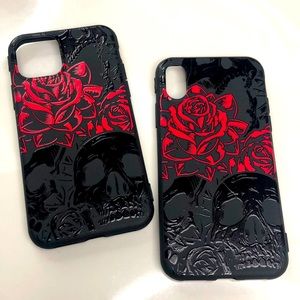 Skull and Roses iPhone Case